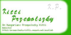 kitti przepolszky business card